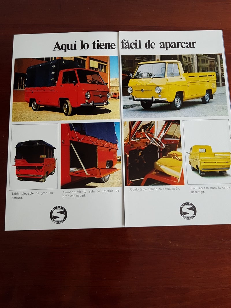 Catálogo original de 1970 furgoneta SIATA. 