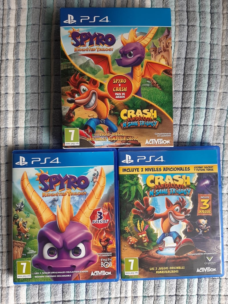 Crash + Spyro trilogy bundle ps4
