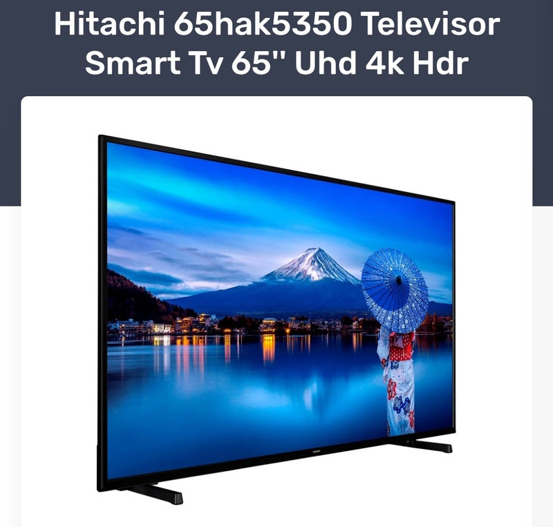 Hitachi 65hak5350 Televisor Smart Tv 65'' Uhd 4k H
