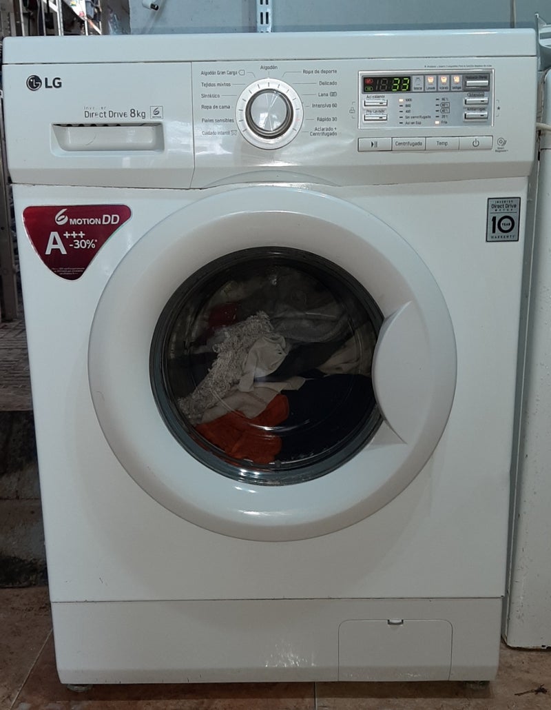 lavadora LG 8 KILOS 