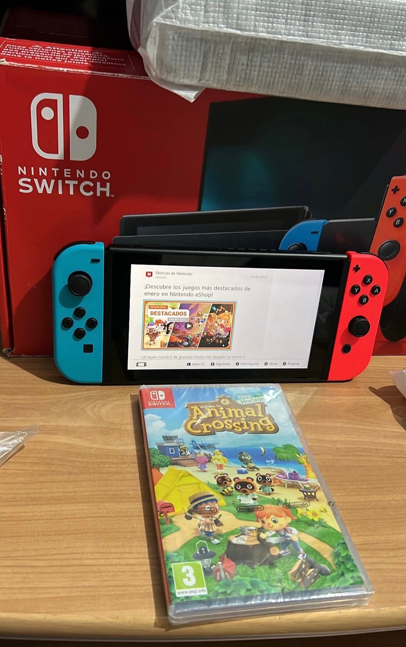 Nintendo switch igual nueva con juego incluido 