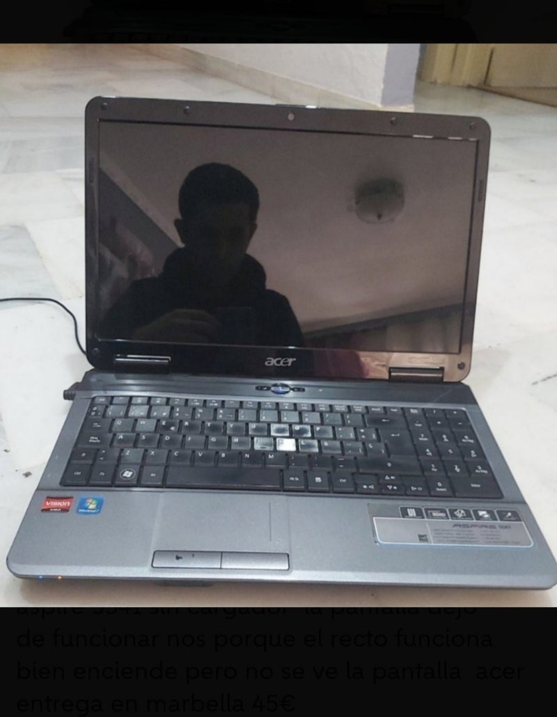 portatil acer aspire (la pantalla no da señal)