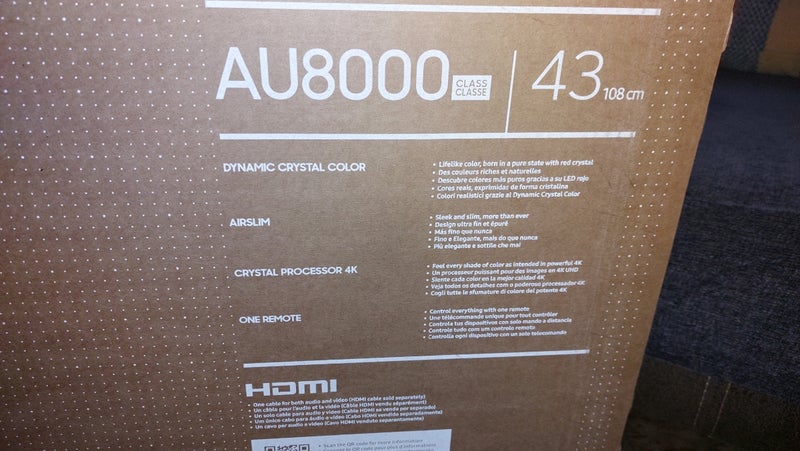 TV Samsung 43' AU8000 4k